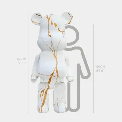 Aero Bear 165cm White Resin Indoor Sculpture