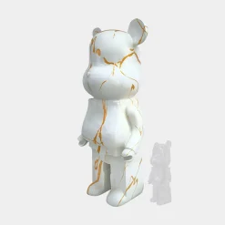 Aero Bear 165cm White Resin Indoor Sculpture