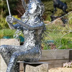 Alette Fairy 60cm Metal Wire Garden Sculpture
