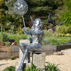 Alette Fairy Metal Wire Garden Sculpture