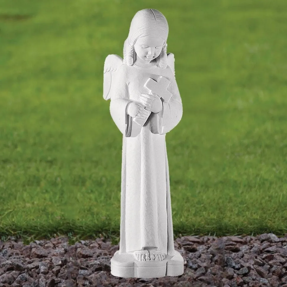 Angel 50cm Marble Resin Garden Statue