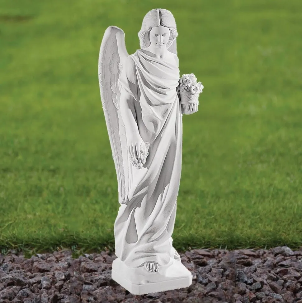 Angel 69cm Marble Resin Garden Statue