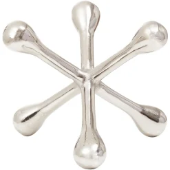 Atomic Bloom 14cm Silver Metal Indoor Sculpture