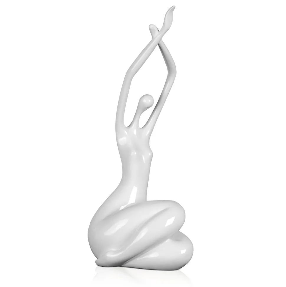 Awakened Grace 32cm White Resin Indoor Sculpture