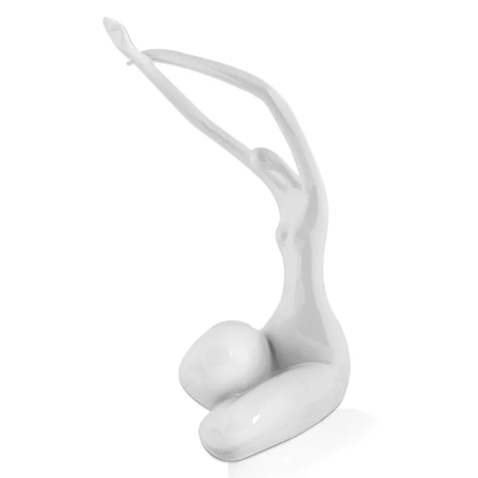 Awakened Grace 32cm White Resin Indoor Sculpture