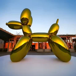 Balloon Dog 200cm Gold Fibreglass Indoor Sculpture