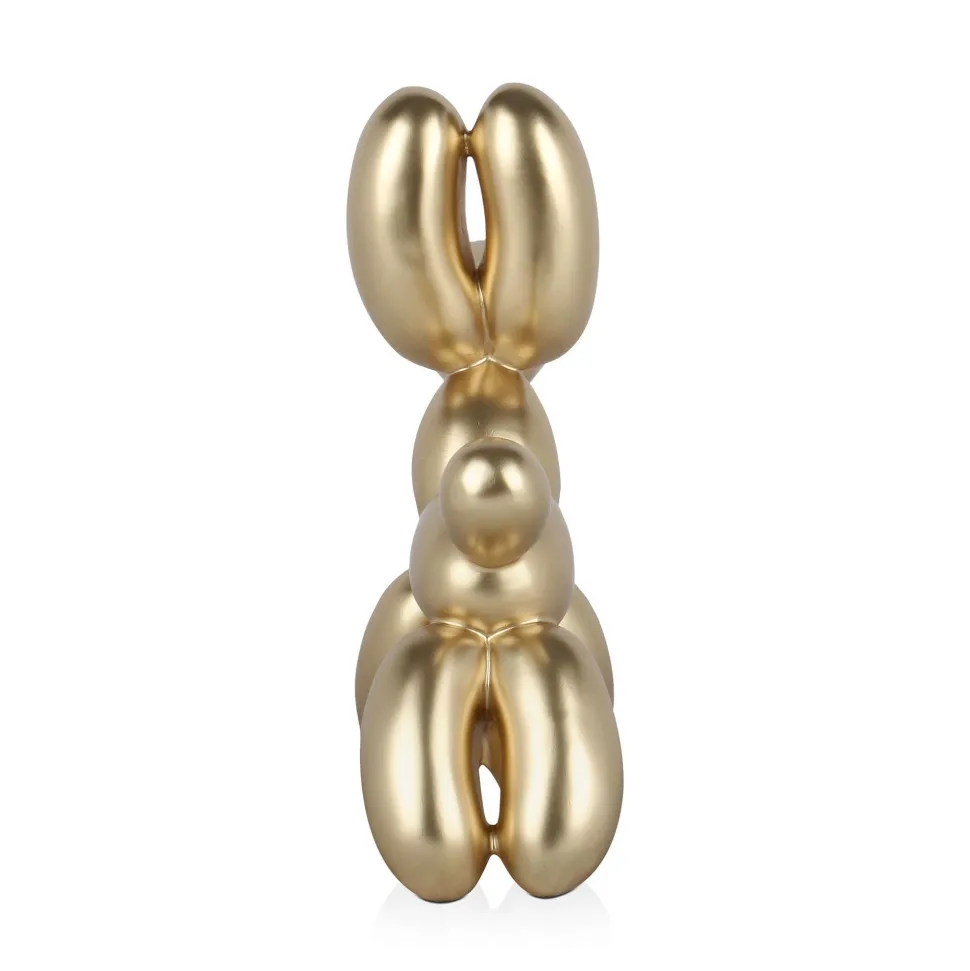 Balloon Dog 27cm Gold Resin Indoor Sculpture