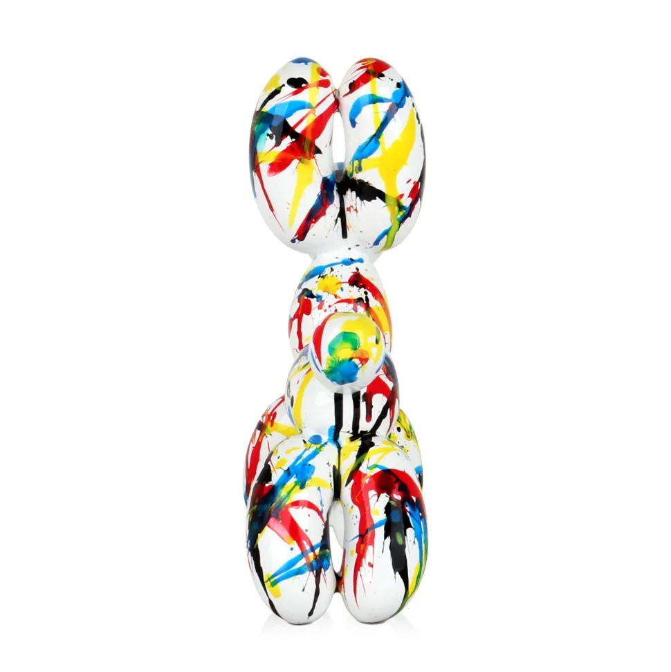 Balloon Dog 27cm Multicoloured Resin Indoor Sculpture