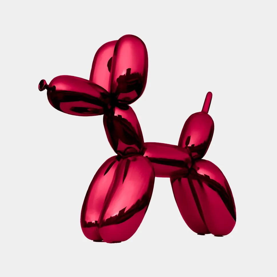 Balloon Dog 80cm Red Fibreglass Indoor Sculpture