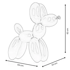 Balloon Dog 62cm Rosso Red Resin Indoor Sculpture