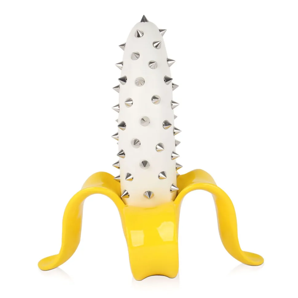 Banana Burst 35cm Yellow Stud Resin Indoor Sculpture