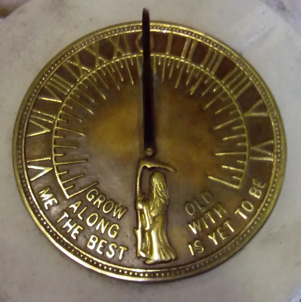 Brighton Aged Brass Stone Garden Sundial