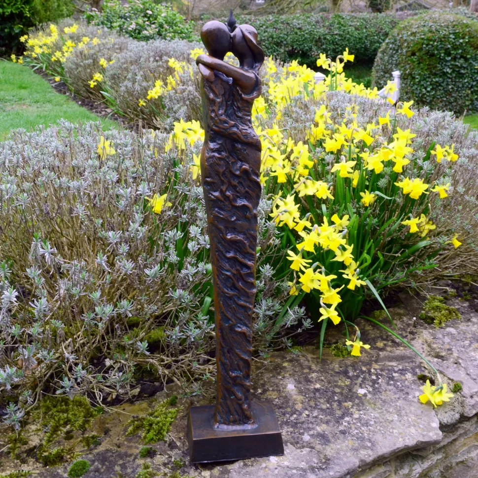 Bronze Forever Love Modern Statue - 63cm Garden Sculpture