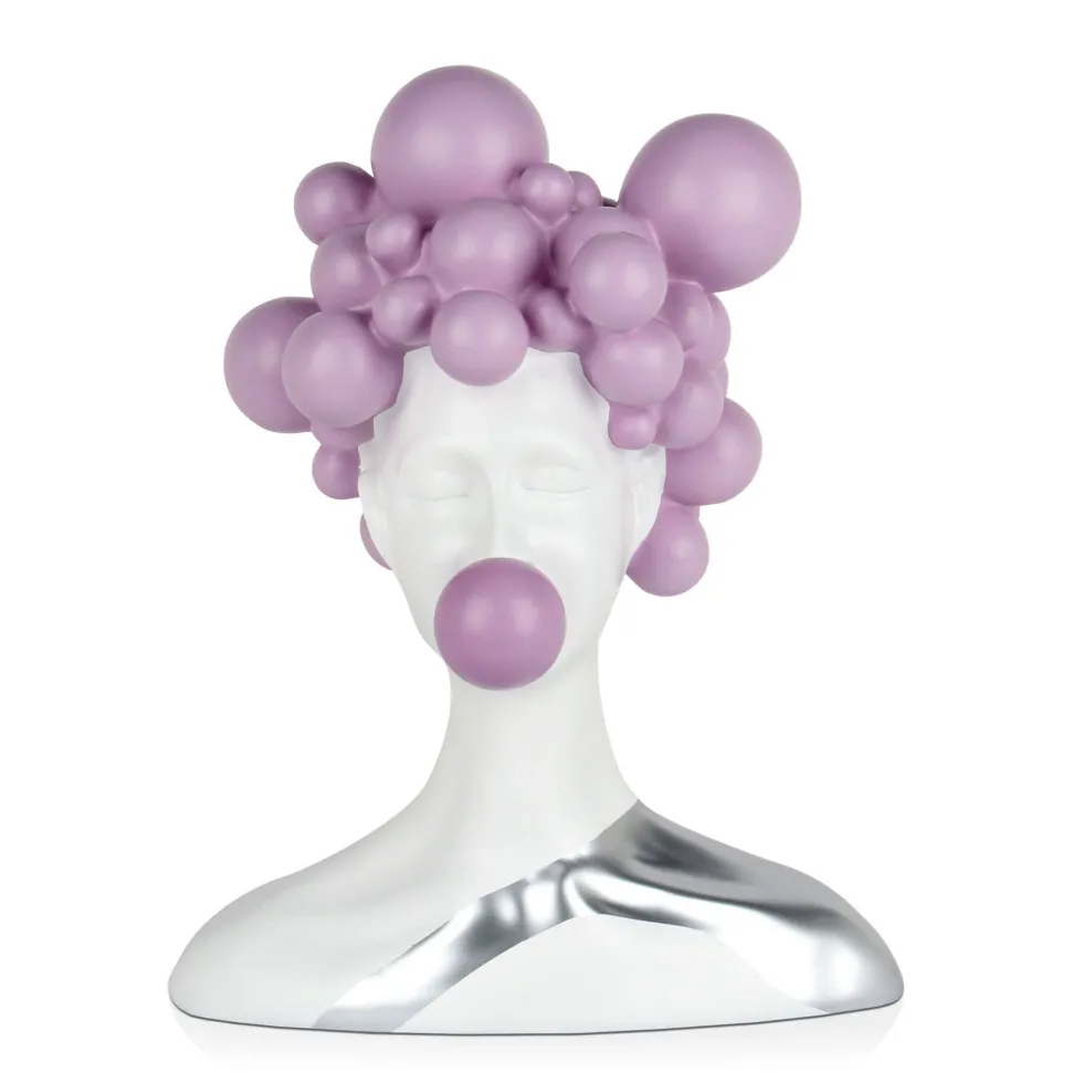 Bubble Bliss 47cm Lilac Resin Indoor Sculpture