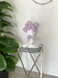 Bubble Bliss 47cm Lilac Resin Indoor Sculpture
