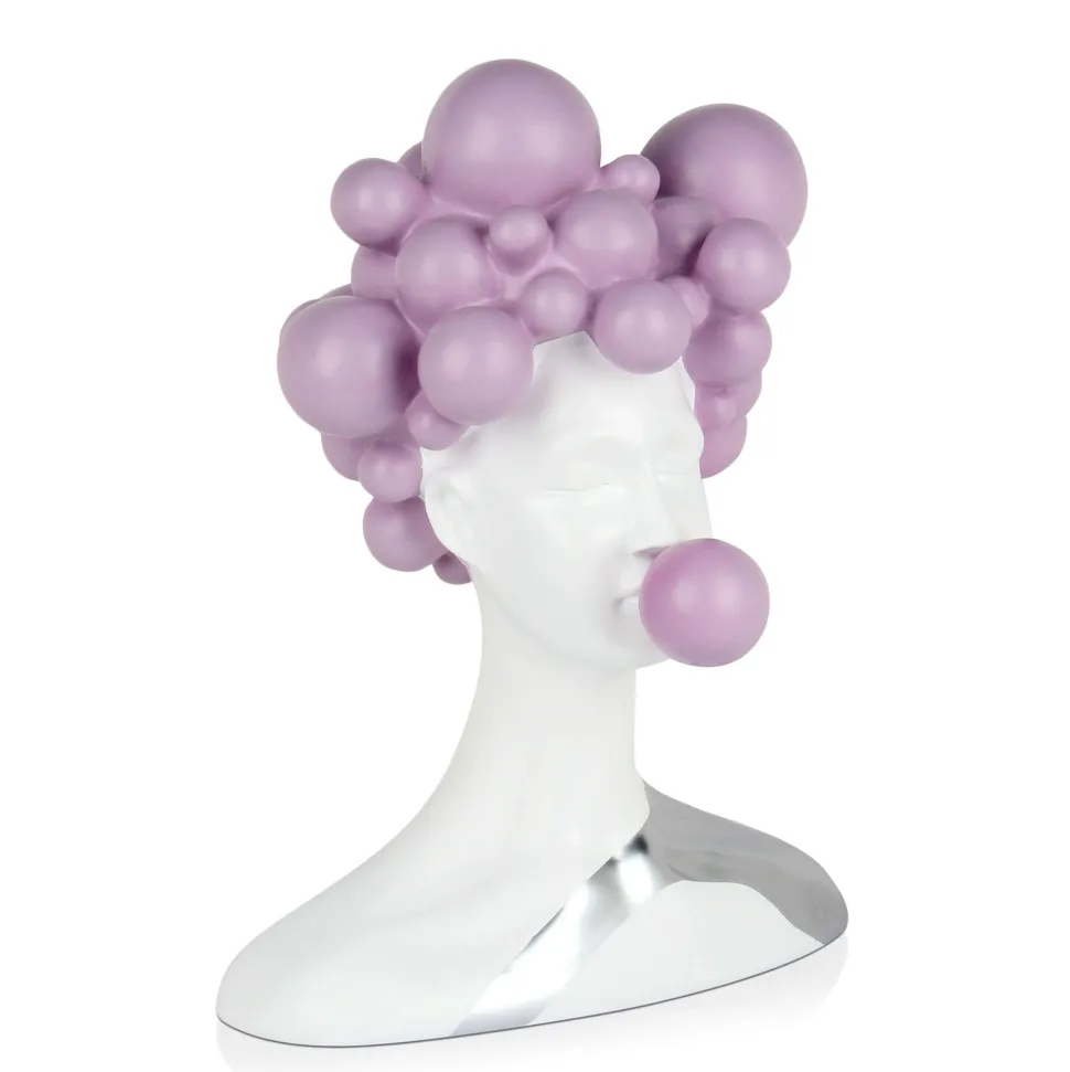 Bubble Bliss 47cm Lilac Resin Indoor Sculpture