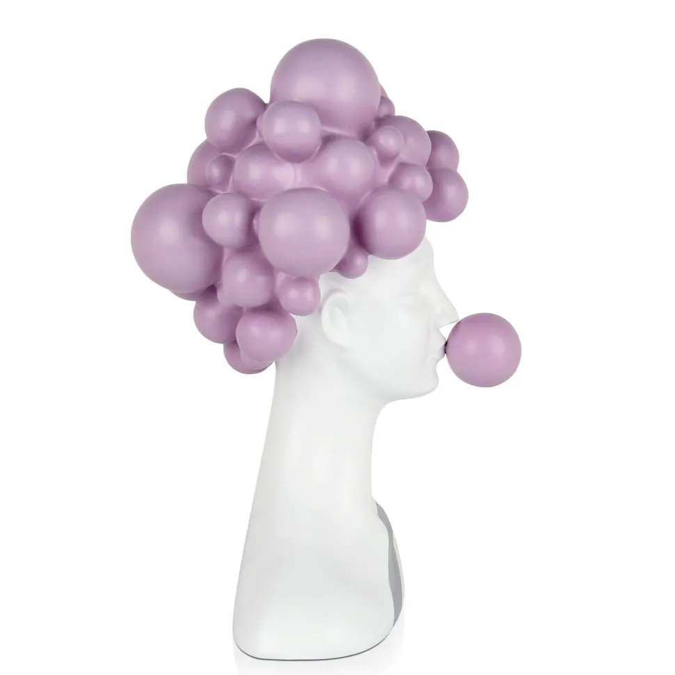 Bubble Bliss 47cm Lilac Resin Indoor Sculpture