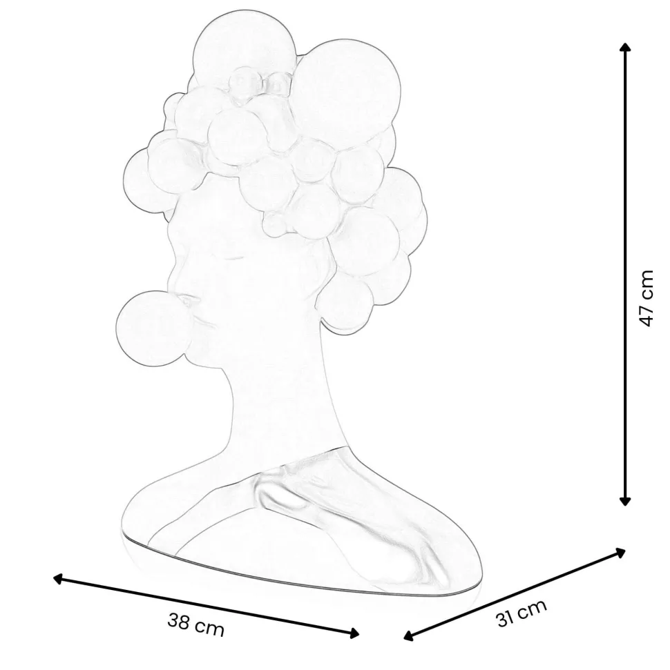 Bubble Bliss 47cm Lilac Resin Indoor Sculpture