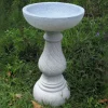 Buttermere Granite Resin Modern Garden Bird Bath