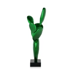Cactus Bloom 41cm Green Resin Indoor Sculpture