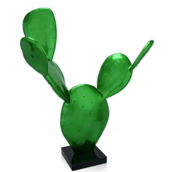 Cactus Bloom 61cm Green Resin Indoor Sculpture
