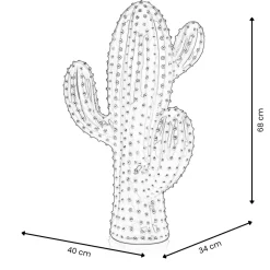 Cactus Essence 68cm Green Resin Indoor Sculpture