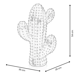 Cactus Essence 54cm Yellow Resin Indoor Sculpture