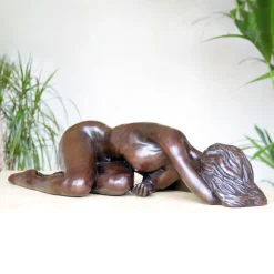 Caterina I Figurine Bronze Indoor Sculpture