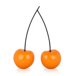 Cherry Fusion 43cm Orange Resin Indoor Sculpture