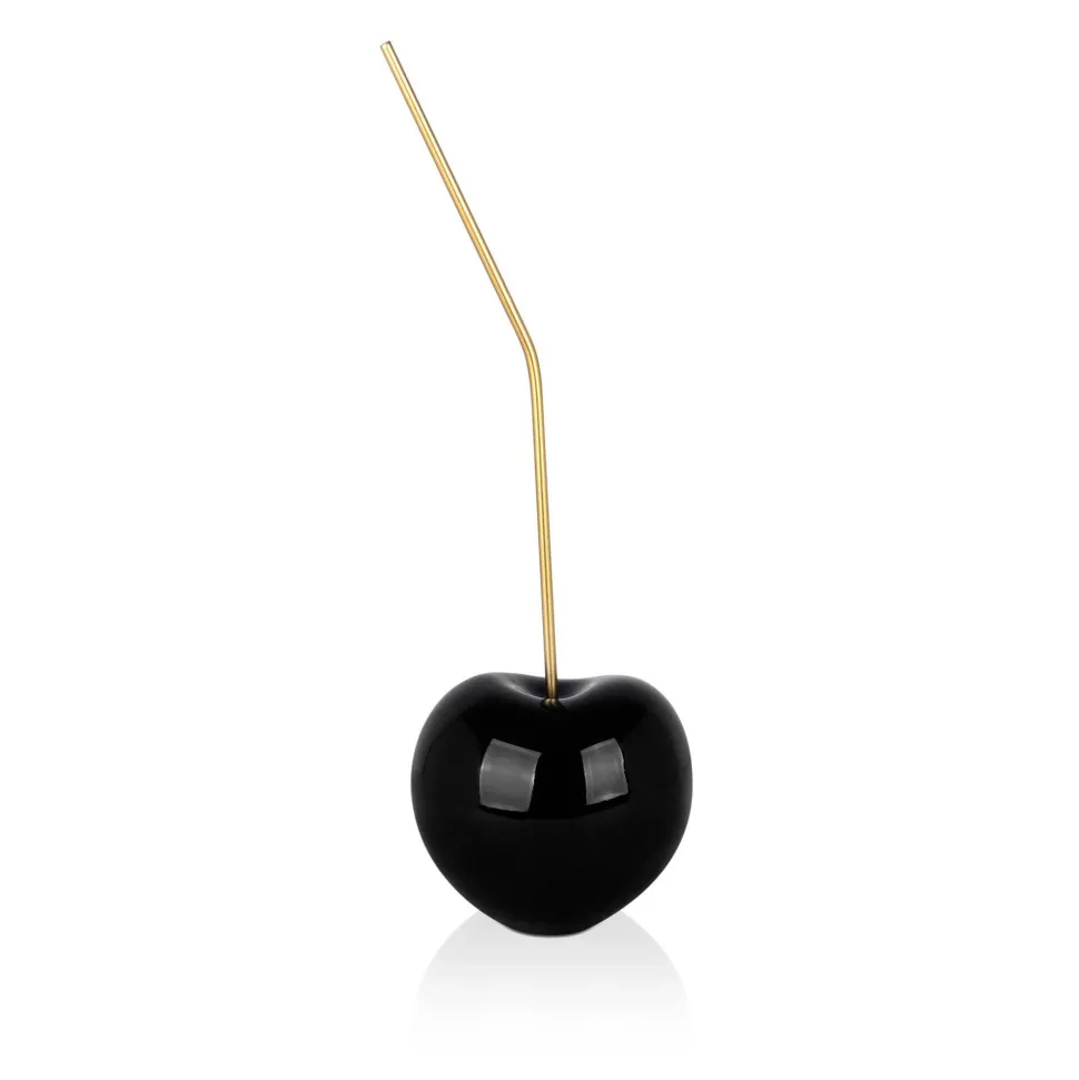 Cherry Pop 44cm Black Resin Indoor Sculpture
