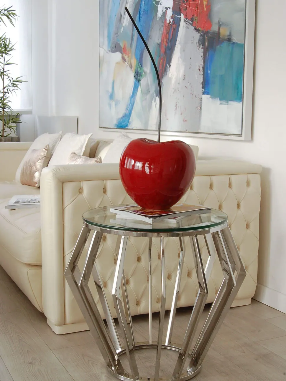 Cherry Pop 66cm Red Resin Indoor Sculpture