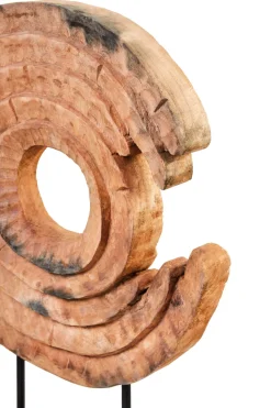 Circular Dance 48cm Wood Indoor Sculpture