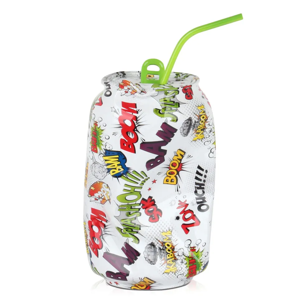Comic Can 39cm Pop Art Resin Indoor Sculpture