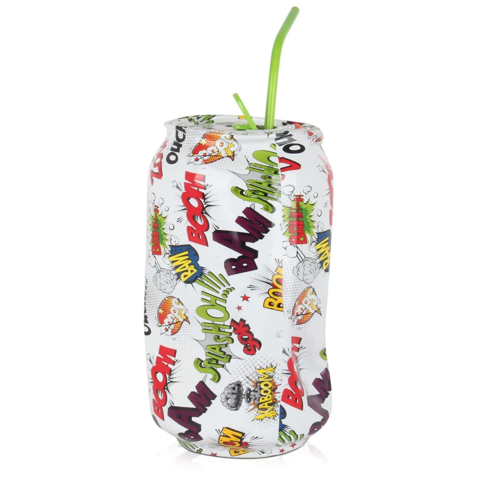 Comic Can 39cm Pop Art Resin Indoor Sculpture
