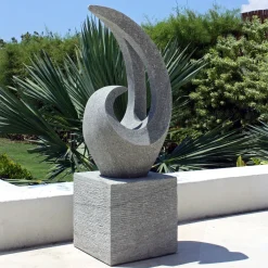 Curvation Modern Art Stone Statue - Large Garden Sculpture