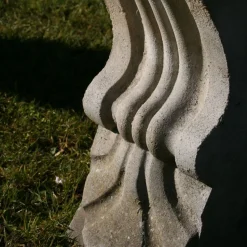 Curved Ivy Stone Garden Bench