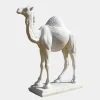Desert Camel 160cm White Marble Garden Statue v2