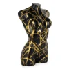 Divine Torso 50cm Black Resin Indoor Sculpture