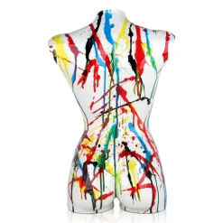Divine Torso 50cm Multicolour Resin Indoor Sculpture