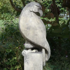 Eagle on Athenian Pedestal Modern Stone Garden Statue