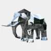 Elephant 168cm Geometric Metal Garden Sculpture