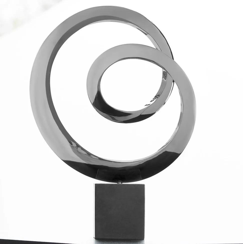 Ellipse 64cm Metal Stainless Steel Indoor Sculpture