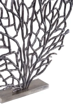 Euphoric Coral 53cm Black Metal Indoor Sculpture