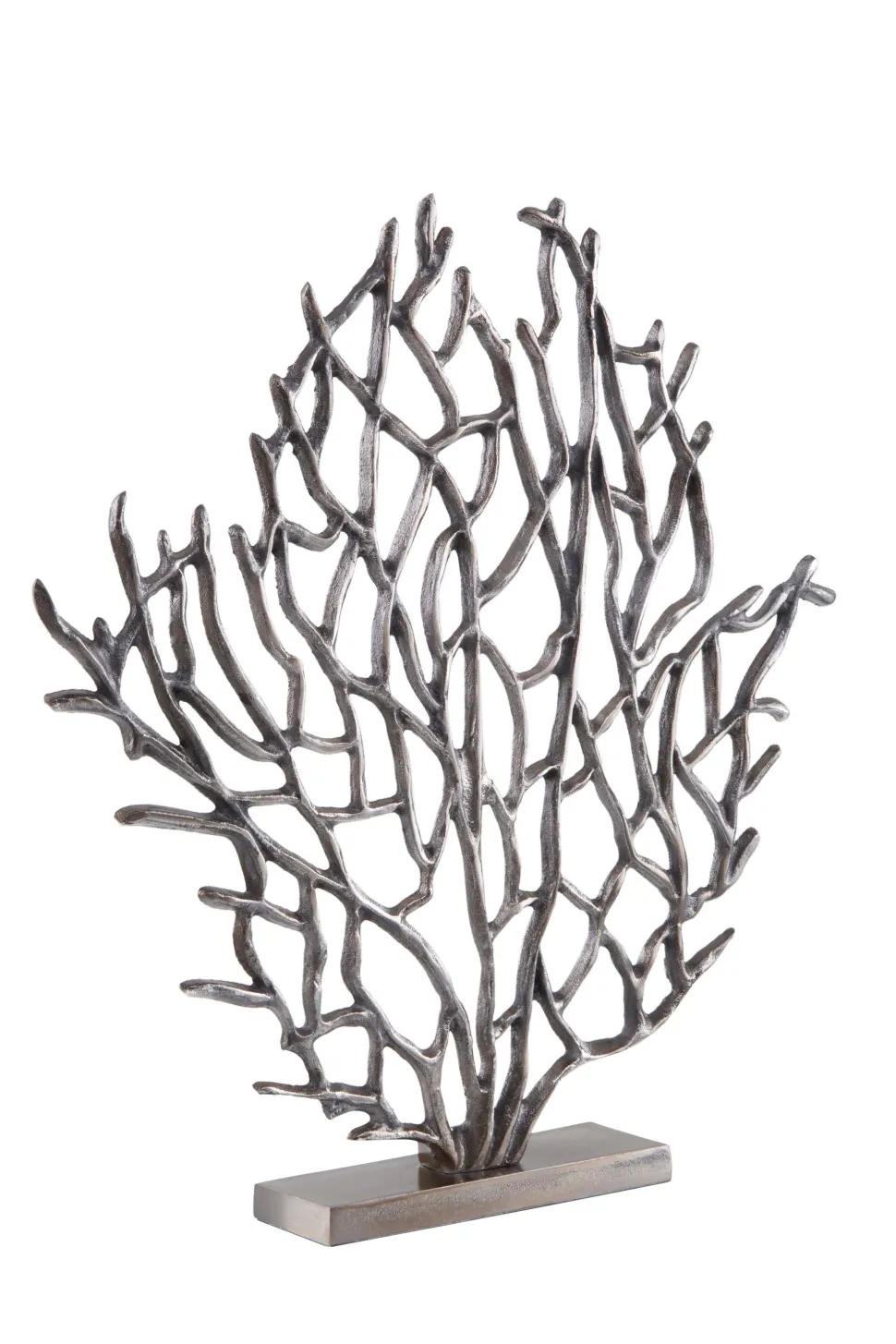 Euphoric Coral 43cm Black Metal Indoor Sculpture