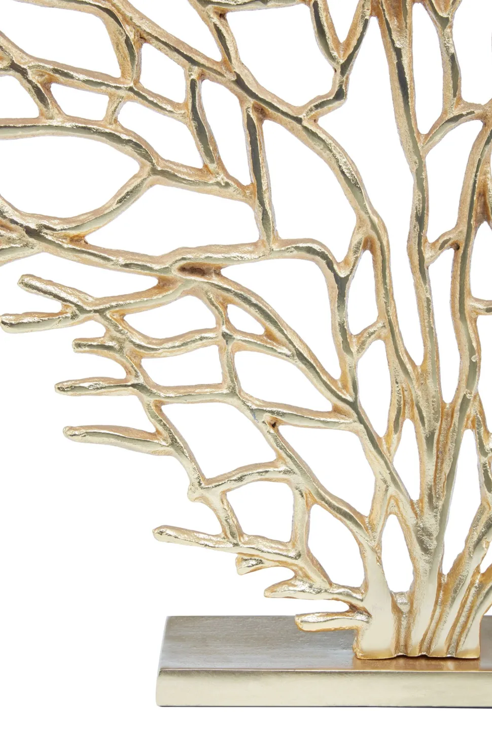Euphoric Coral 54cm Gold Metal Indoor Sculpture