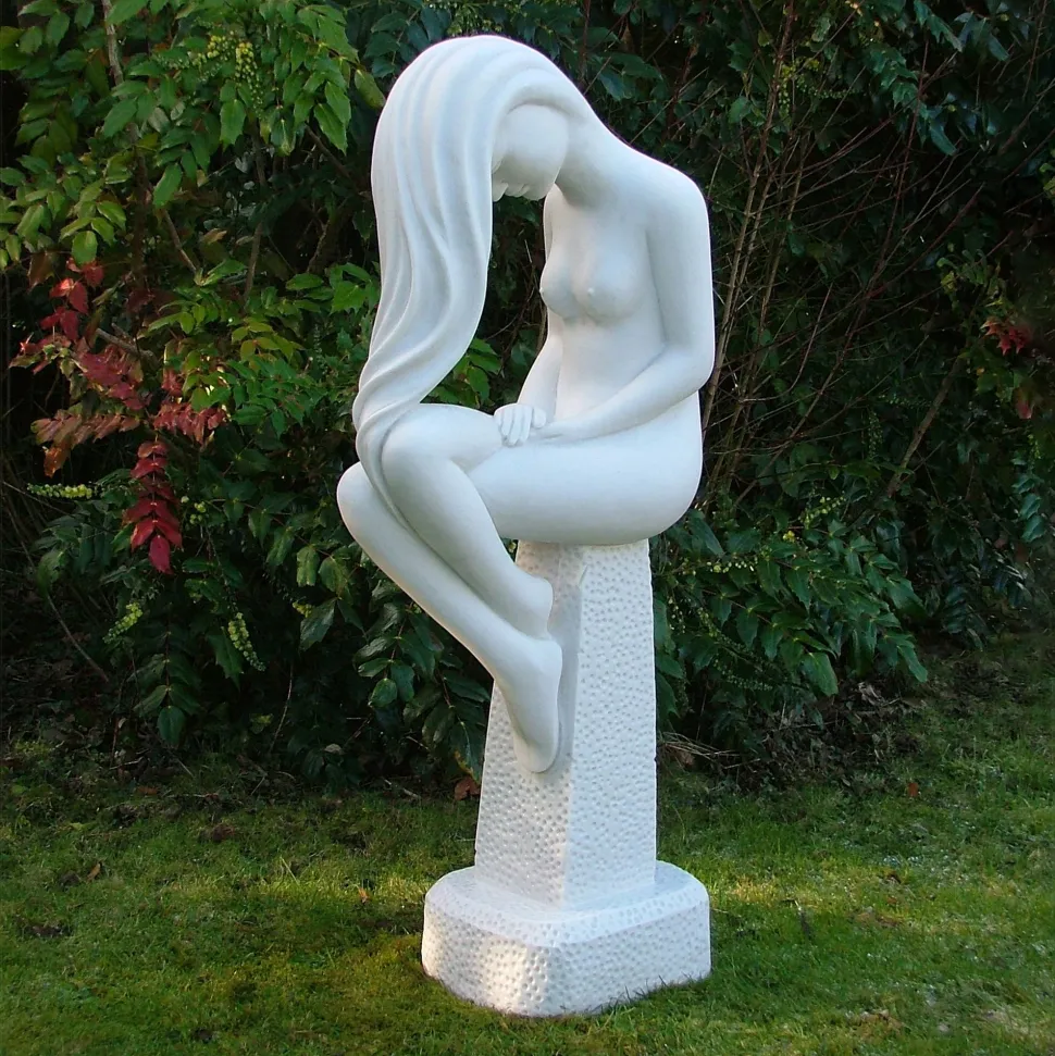 Europa 110cm Marble Resin Garden Statue