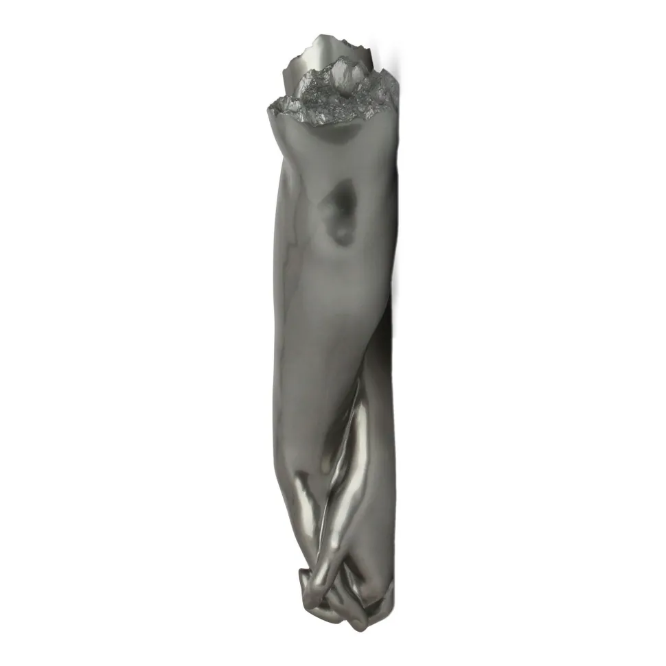 Everlasting Embrace 55cm Anthracite Resin Wall Sculpture