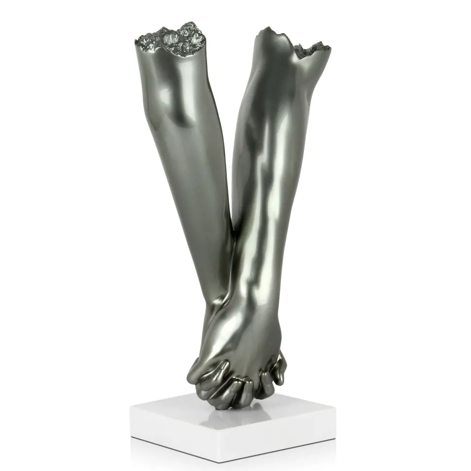 Everlasting Embrace 44cm Anthracite Resin Indoor Sculpture