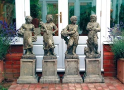 Four Seasons Children Stone Garden Statues