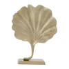 Ginkgo Leaf 28cm Gold Metal Indoor Sculpture